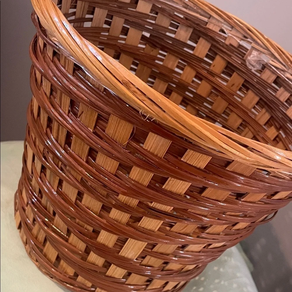 Handcrafted Brown Woven Basket
